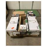 Massive Pallet of Brand Name Misc Faucets, Showers, Fixtures, Towel Bars, Bathroom Fans, Ceiling Fans, Lights, and More **Parts Only** (Lot Great for eBay Sellers) (Internal lot #47)