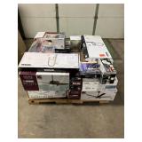 Massive Pallet of Brand Name Misc Faucets, Showers, Fixtures, Towel Bars, Bathroom Fans, Ceiling Fans, Lights, and More **Parts Only** (Lot Great for eBay Sellers) (Internal lot #48)
