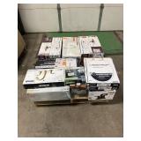 Massive Pallet of Brand Name Misc Faucets, Showers, Fixtures, Towel Bars, Bathroom Fans, Ceiling Fans, Lights, and More **Parts Only** (Lot Great for eBay Sellers) (Internal lot #49)