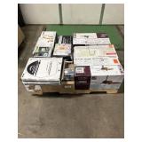 Massive Pallet of Brand Name Misc Faucets, Showers, Fixtures, Towel Bars, Bathroom Fans, Ceiling Fans, Lights, and More **Parts Only** (Lot Great for eBay Sellers) (Internal lot #49)