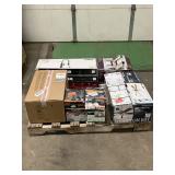 Massive Pallet of Brand Name Misc Faucets, Showers, Fixtures, Towel Bars, Bathroom Fans, Ceiling Fans, Lights, and More **Parts Only** (Lot Great for eBay Sellers) (Internal lot #50)