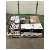 Massive Pallet of Brand Name Misc Faucets, Showers, Fixtures, Towel Bars, Bathroom Fans, Ceiling Fans, Lights, and More **Parts Only** (Lot Great for eBay Sellers) (Internal lot #50)