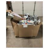 Massive Pallet of HVAC Metal Duct Pipe Tin **Parts ONLY** (Great For eBay Resellers) (Internal lot #53)