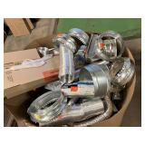 Massive Pallet of HVAC Metal Duct Pipe Tin **Parts ONLY** (Great For eBay Resellers) (Internal lot #53)