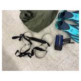 Scuba Equipment - Speargun, Diving Fins, Dive Light, Tank Harness & Gear Bag