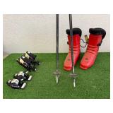 Snow Ski Boots, Bindings & Poles