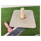 Sheetrock Supplies - 10" Knife, Hawk Plate, Foot Lifter & Screws