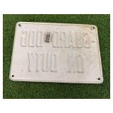 Metal Guard Dog on Duty Sign & Dog Reg. Sign