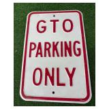 GTO Parking Only Metal Sign