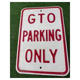 GTO Parking Only Metal Sign