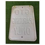 GTO Parking Only Metal Sign