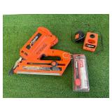 Paslode Impulse with Charger & Fuel Canisters