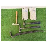 Hammers, Pry Bar & Welding Gloves