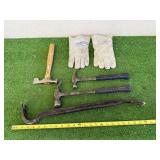 Hammers, Pry Bar & Welding Gloves