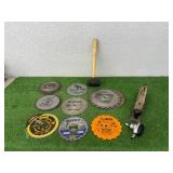 Saw Blades, Stanley Planer, Rubber Mallet & Air Tool