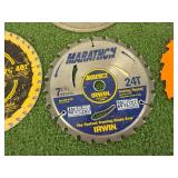 Saw Blades, Stanley Planer, Rubber Mallet & Air Tool