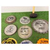 Saw Blades, Stanley Planer, Rubber Mallet & Air Tool