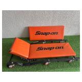 Snap-On Adjustable Creeper with New Replacement Pad & Tool Cabinet Hook
