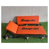 Snap-On Adjustable Creeper with New Replacement Pad & Tool Cabinet Hook