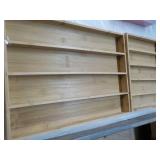 2 Wood Organizers 18 x 12 and 11 x ...