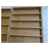 2 Wood Organizers 18 x 12 and 11 x ...