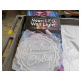 3 Neon LED Wall Lights...