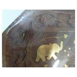 Elephant Carved Box 8 x 6 x 2"...
