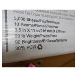 5000 Sheets 8 1/2 x 11" White Copy ...