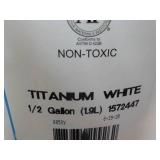 1/2 Gallon Titanium White Acrylic P...