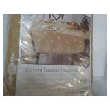 Cotton Tablecloth and Napkin Set...
