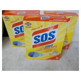 3 Boxes S.O.S Steel Wool Pads...