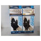 2 pair Copper Fit Compression Glove...