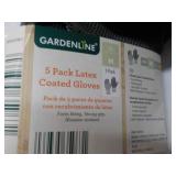 4 Pair Latex Coated Gloves...