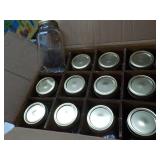 Case of 12 qt Jars with Lids...