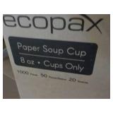 Case of 1000 paper 8 oz Soup Cups...