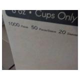 Case of 1000 paper 8 oz Soup Cups...
