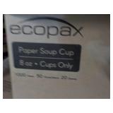 Case of 1000 paper 8 oz Soup Cups...