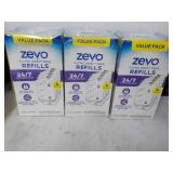 3 Zero Refills...