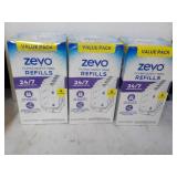 3 Zero Refills...