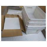 4 Storage Baskets and White Gift Ba...