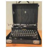 Vintage Smith Corona Silent Portable Manual Typewriter with Case - From 1930's - 1940's