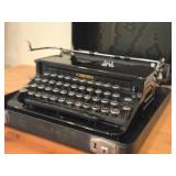 Vintage Smith Corona Silent Portable Manual Typewriter with Case - From 1930's - 1940's