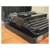 Vintage Smith Corona Silent Portable Manual Typewriter with Case - From 1930's - 1940's