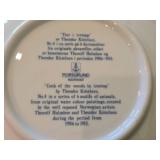 Lot of (3) - Crows in Snow, Cock of the Woods in Treetop, Sailing Ship Porsgrund Collector's Plates (Norway)