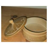 Handcarved Wooden Lidded Box 4-1/2'