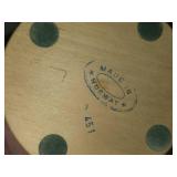 Handcarved Wooden Lidded Box 4-1/2'