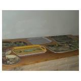 Melanine Serving Trays (x5) + Melanine Plates 6' (x4)