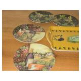Melanine Serving Trays (x5) + Melanine Plates 6' (x4)