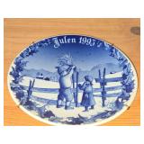 Porsgrund (Norway) Christmas Collector's Plates Set of 6