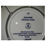 Porsgrund (Norway) Christmas Collector's Plates Set of 6